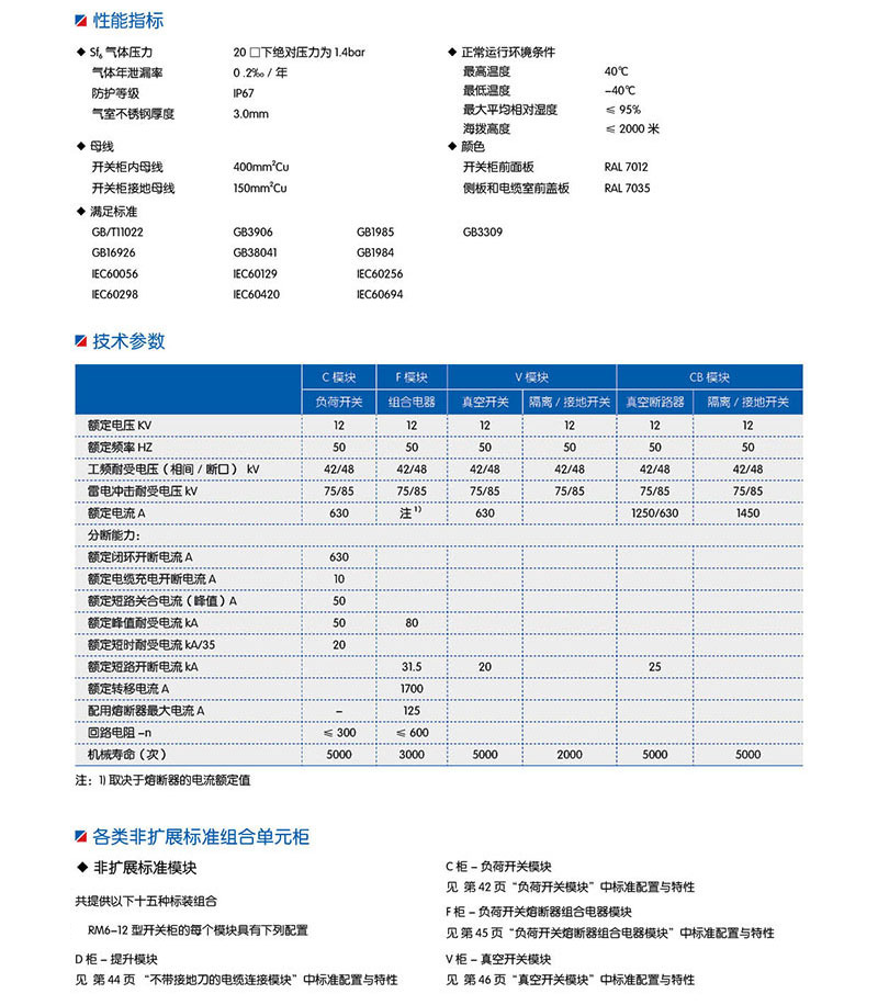 BKRM6-12組合式全封閉全絕緣充氣柜